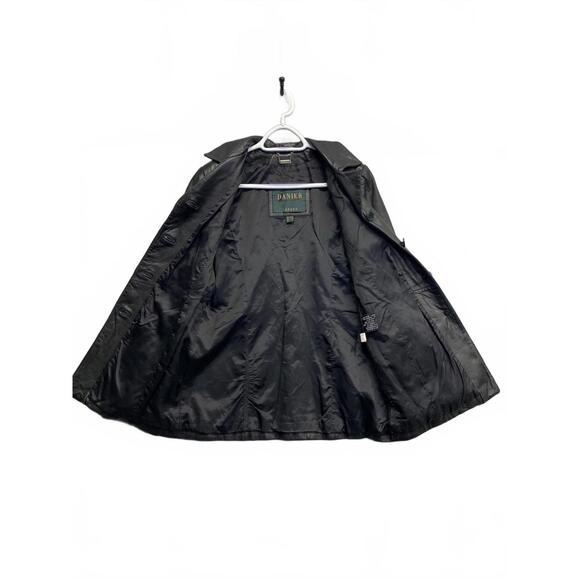 Vintage Y2K Danier Black Very Soft and Supple Leather Women's Jacket Blazer sz 4 - Picture 3 of 5